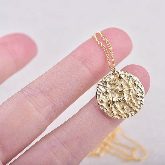 Sterling Silver 12 Zodiac Constellation Necklace - Faith-Inspired Celestial Jewelry