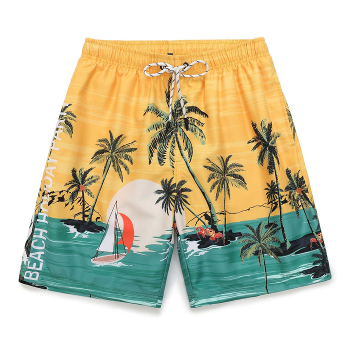 Tropical Coconut Beach Shorts - Lightweight & Breathable Summer Vacation Essentials for Men & Women