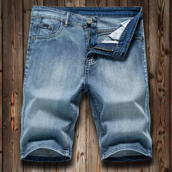 Men's Stretch Denim Capri Shorts