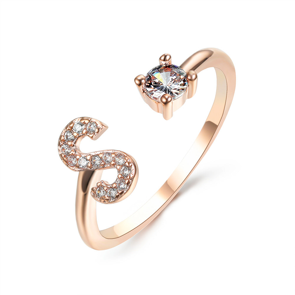 New Design Adjustable 26 Initial Letter Ring Fashion Jewelry For Women Simple Elegant Jewelry What Else You Got?
