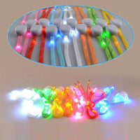 Glow-in-the-Dark LED Running Shoelaces – 4 Light Modes for Night Safety