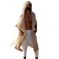 Hooded Sun-Protective Beach Shirt Mens Resort Cape