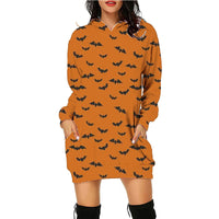 Halloween Christian Hoodie - Long Sleeve Printed Sweater with Pockets for Women