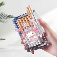 Cigarette Case with Built-In Lighter – Windproof Transparent Design for Everyday Carry
