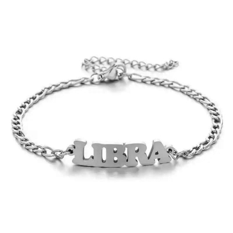 Stainless Steel Zodiac Letter Bracelet What Else You Got?