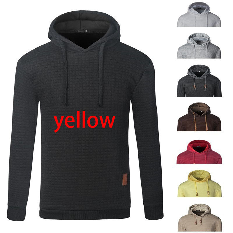 Men's Jacquard Sweater Long-sleeved Hoodie Warm Color Hooded Sweatshirt Jacket What Else You Got?