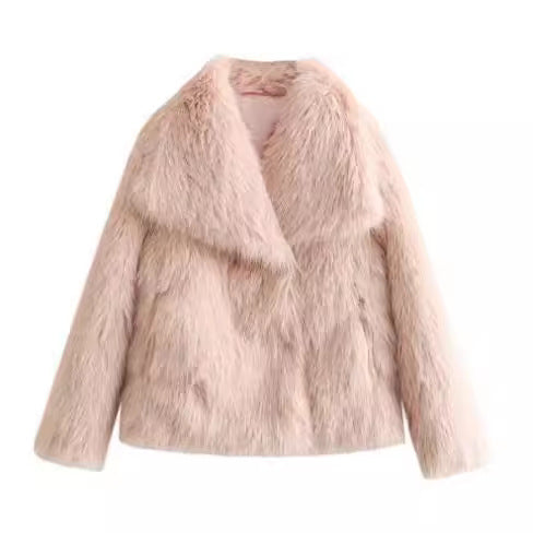Fluffy Warm Plush Lapel Coat What Else You Got?