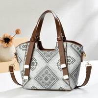 Elegant Monogram Crossbody Bag – Jacquard Embroidered Everyday Handbag