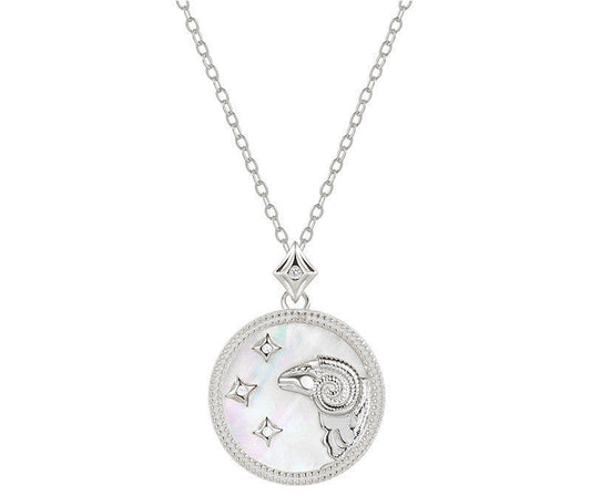 Sterling Silver Zodiac White Shell Necklace What Else You Got?
