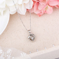 Glow-in-the-Dark Mother & Child DIY Necklace - Hollow-Out Craft Kit for Bonding & Faith