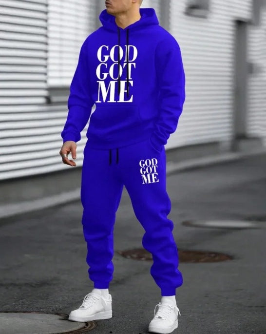 Men’s Hoodie and Pants Two-Piece Set – Casual Sporty What Else You Got?