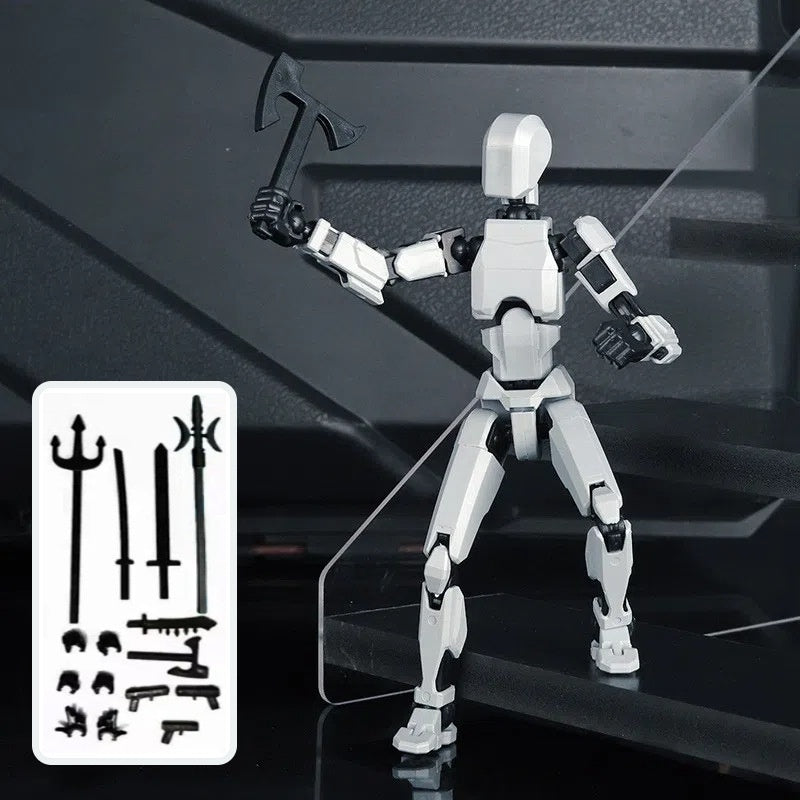 Multi‑Jointed Shapeshift Robot Figure – 3D‑Printed Movable Action Model with Weapons & Accessories What Else You Got?