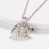 Y2K Kawaii Glow Bear Necklace – Luminous Polar Bear Pendant
