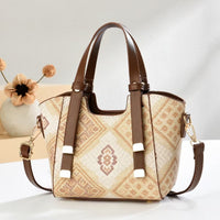 Elegant Monogram Crossbody Bag – Jacquard Embroidered Everyday Handbag