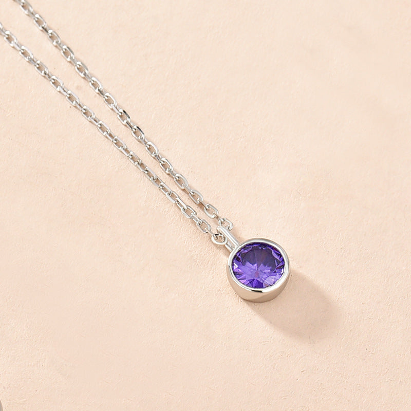 Women's Fashionable Simple Sterling Silver Solitaire Necklace With Twelve Zodiac Signs What Else You Got?