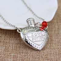 Love Poison Pill Bottle Pendant Necklace - Christian Valentine Gift - Faith Jewelry