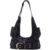 Large PU Leather Underarm Tote Bag – Vintage Shoulder Handbag for Everyday Use