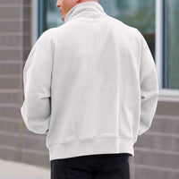 Heavenly Comfort Men's Zip-Up Sweatshirt: Warm Fleece-Lined Long Sleeve Top for Fall & Winter