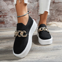 Trendy Women's Chain Mesh Flats 2026 – Lightweight Jelly Shoes for Summer (Sizes 5-10)