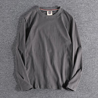 Classic Washed Cotton Pullover Base Shirt - Comfortable & Breathable
