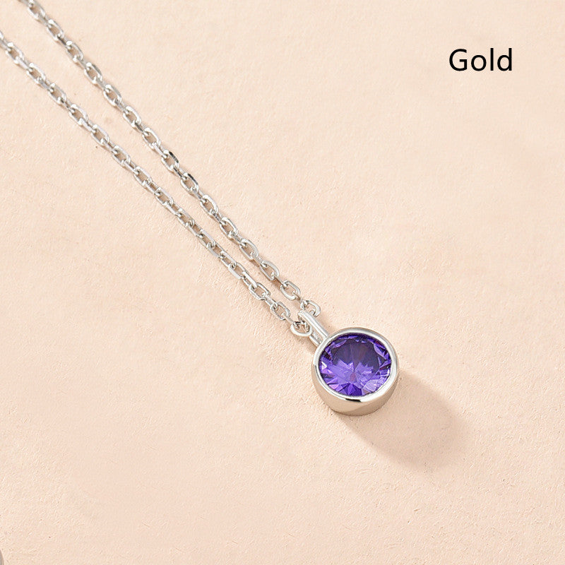 Women's Fashionable Simple Sterling Silver Solitaire Necklace With Twelve Zodiac Signs What Else You Got?