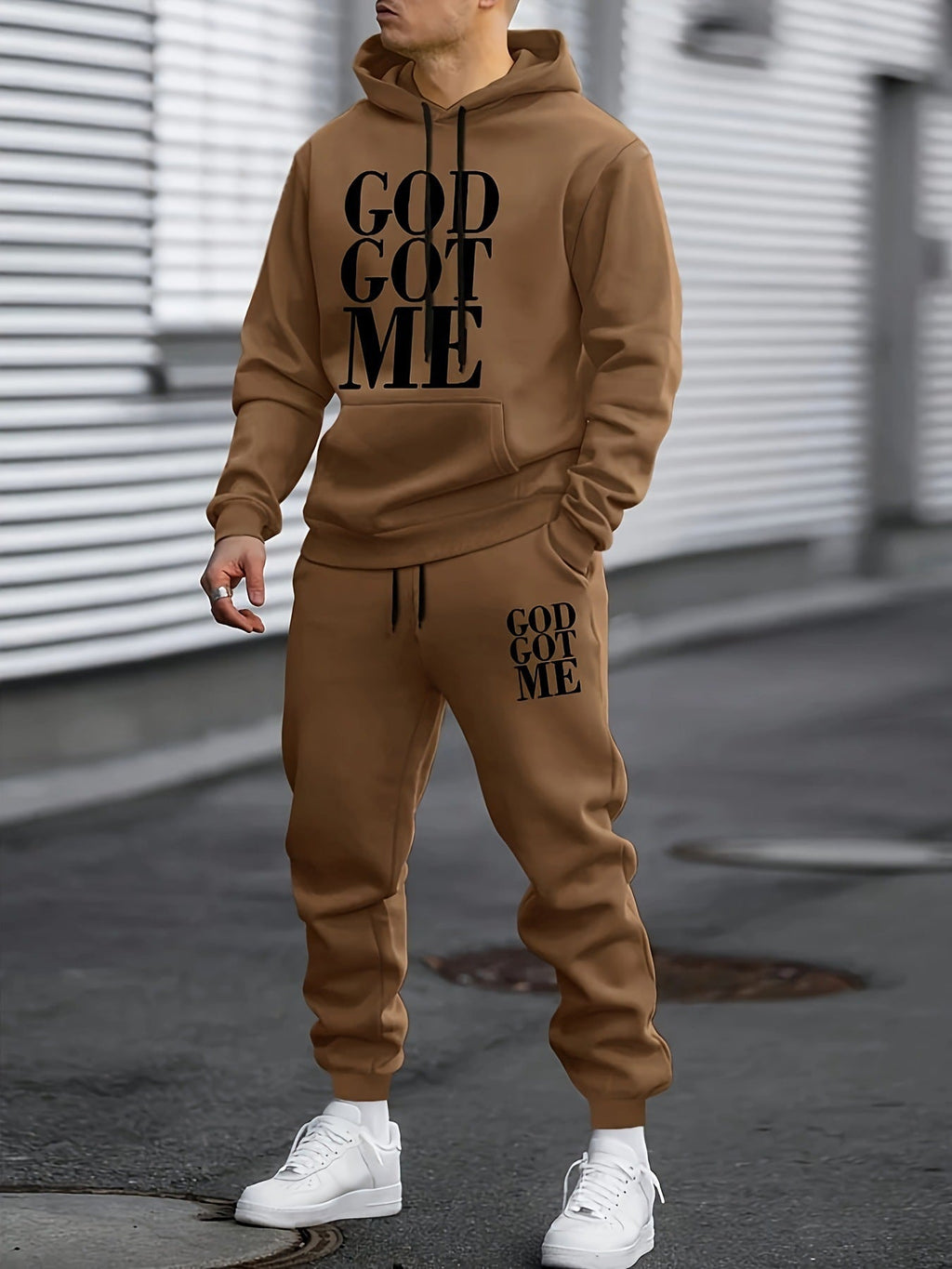 Men’s Hoodie and Pants Two-Piece Set – Casual Sporty What Else You Got?