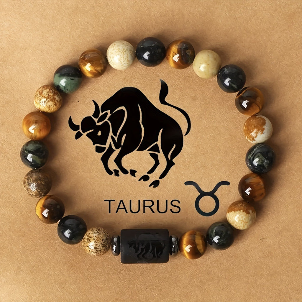 12 Zodiac Sign Natural Stone Bead Bracelet What Else You Got?