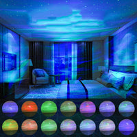 Heavenly Starry Sky Projector Light - RGB Ambient Laser Decor for Bedroom & Home - USB Powered | Celestial Dream Light