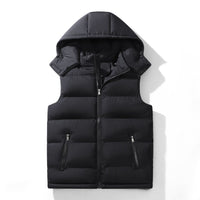 Men’s Ultra-Warm Hooded Thermal Vest – Sleeveless Insulated Jacket with Zipper Pockets (XS-3XL)