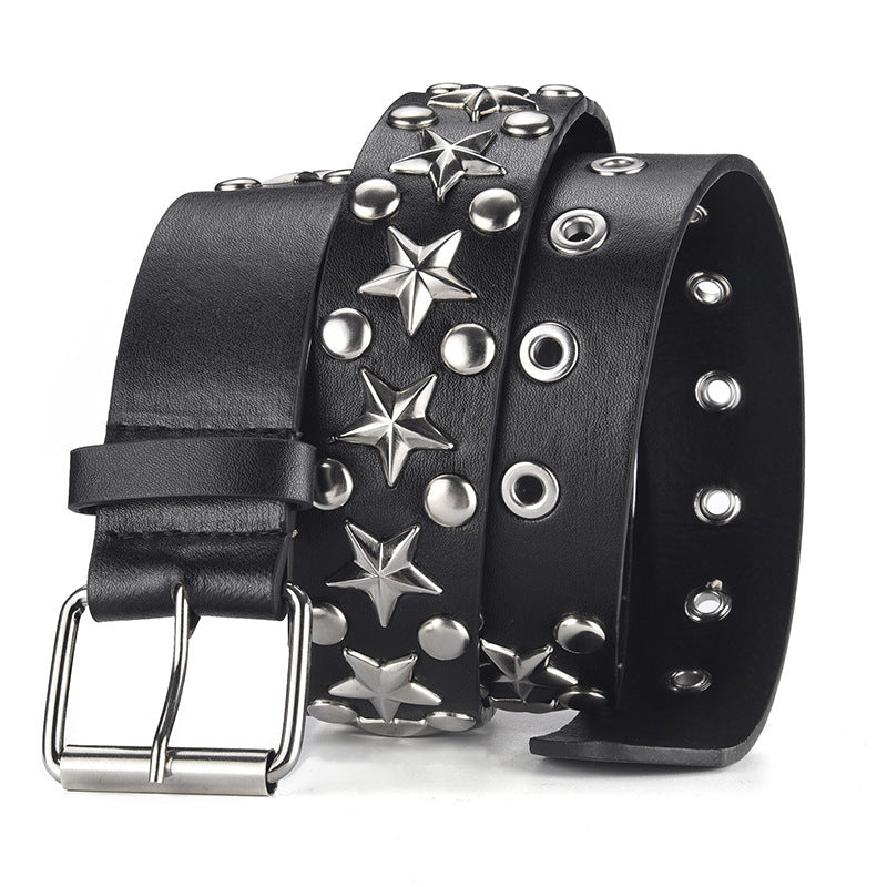 Unisex Punk Needle Buckle Belt – Faux Leather