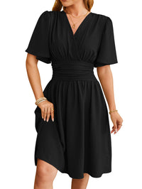 Graceful Modest Summer Dress with Bell Sleeves - Feminine & Affordable Women's Fashion