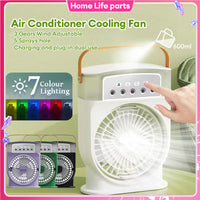 Instant Cooling Mist Fan with 7 Vibrant Lights
