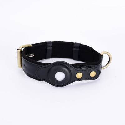 GPS Anti-Lost Pet Collar – Adjustable Leather Tracker Collar for Dogs & Cats