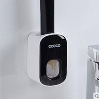 Wall-Mounted Toothpaste Dispenser & Toothbrush Holder – Automatic Bathroom Organizer