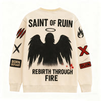 Comfort & Style Oversized Streetwear Pullover Sweatshirt – Soft Long-Sleeve Casual Fit