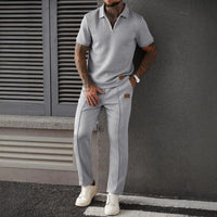 Elegant Christian Casual Polo & Pants Set - Modest Two-Piece Outfit for Men & Women