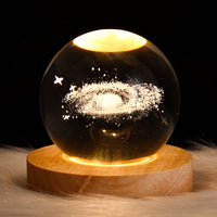 Heavenly 3D Starry Sky Crystal Ball Night Light - Nebula & Planets Projection Lamp - Perfect Christian Gift for Any Occasion