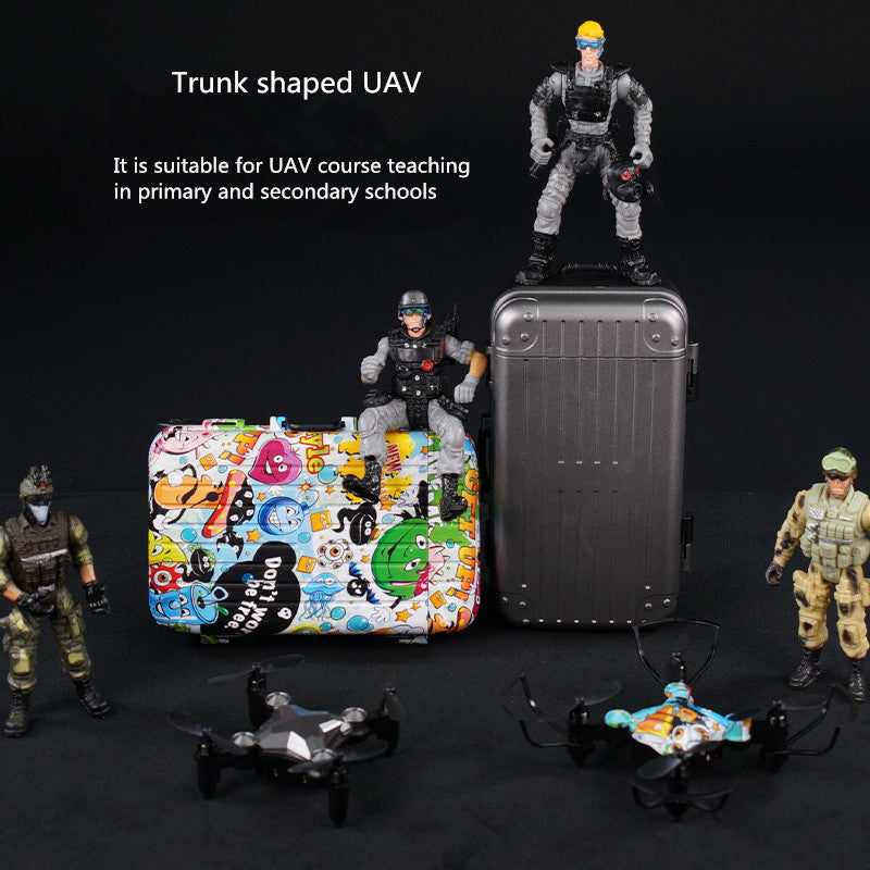 New Luggage Box Storage Box Folding Mini UAV Aerial Photography Remote Control Four Axis Children's Toys Drone What Else You Got?