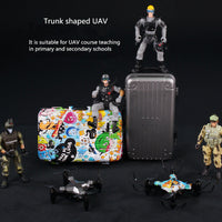 Foldable Mini Drone with Luggage Storage - Kids' Aerial Photography Toy with Gesture Control & HD Camera