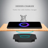 Hidden Under-Desk Wireless Charger – Qi Charging System with 9V Input/Output