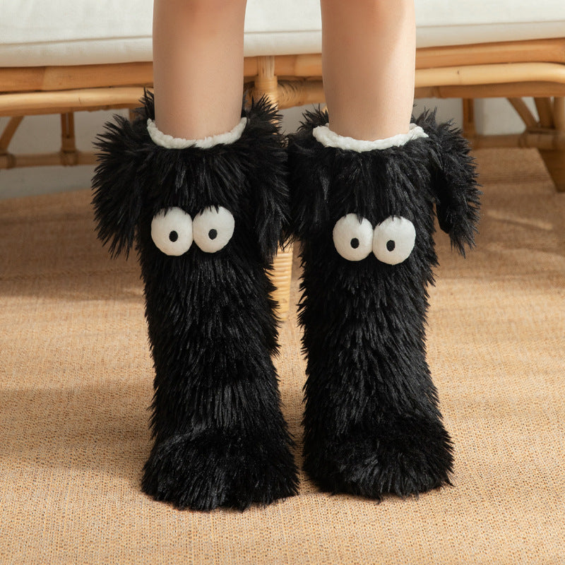 Thickened Plush Snow Socks – Fleece‑Lined Anti‑Slip Winter Warmers for Women (Cute Pet Design) What Else You Got?