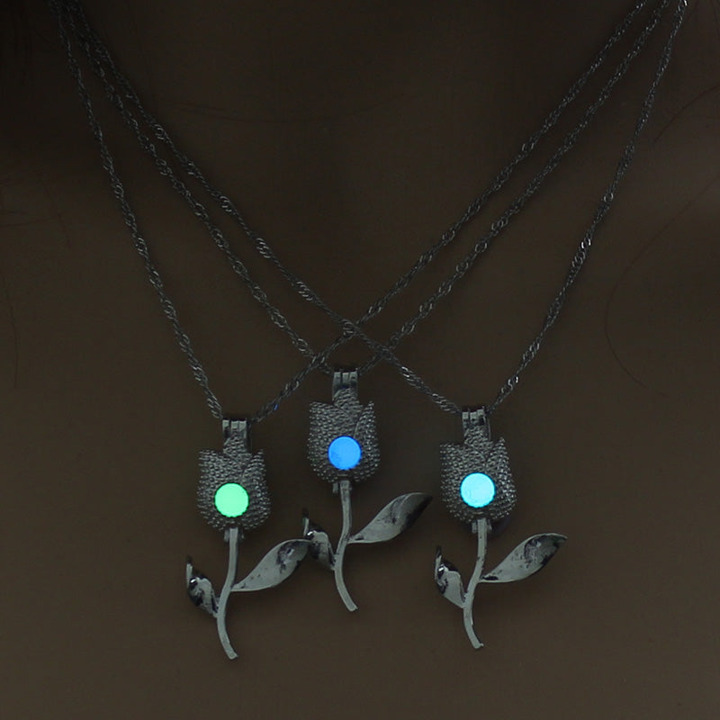 Glow‑in‑the‑Dark Rose Necklace What Else You Got?