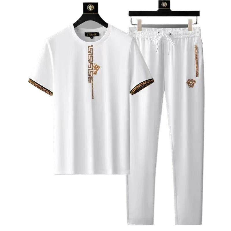 Mens Stylish Short-sleeve Pants Set What Else You Got?