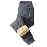 Heavenly Warmth Men’s Fleece Thermal Sweatpants – Windproof, Waterproof Winter Warmth with Lambswool Lining