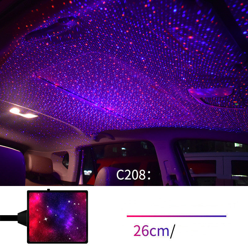 USB Starry Sky Car Light Projector – Galaxy LED Interior Ambient Lighting with Voice Control What Else You Got?