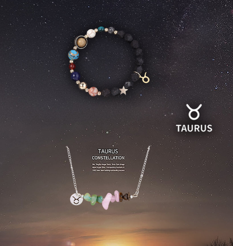 Natural Stone Necklace Set For The 12 Zodiac Signs What Else You Got?