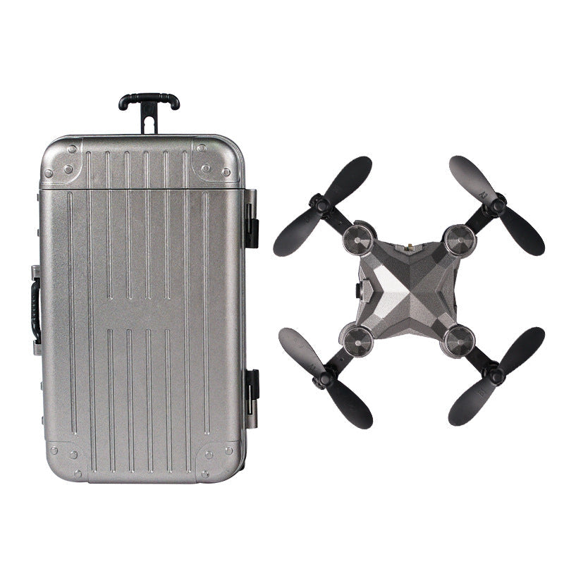 New Luggage Box Storage Box Folding Mini UAV Aerial Photography Remote Control Four Axis Children's Toys Drone What Else You Got?