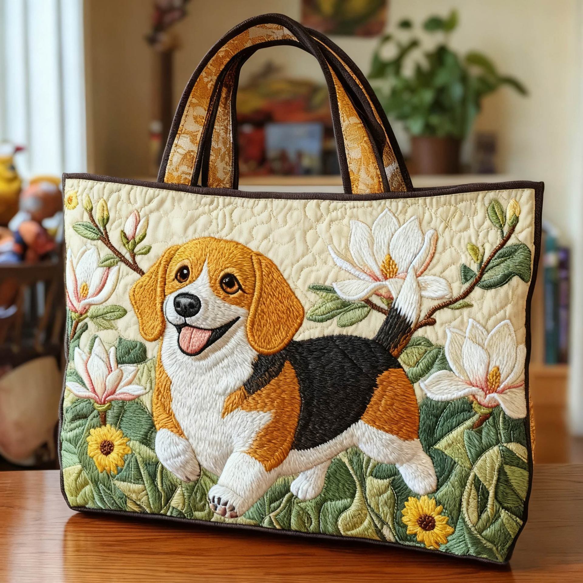 New Digital-print Tote Bag With A Personalized Floral Design In Canvas What Else You Got?