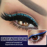 Self-Adhesive Eyelash & Eyeliner Stickers - Soft Natural Curl & Thick Volume (Multiple Colors)