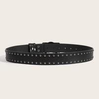 Punk & Hip-Hop Snap Button Leather Belt - Bold Christian Style for Men